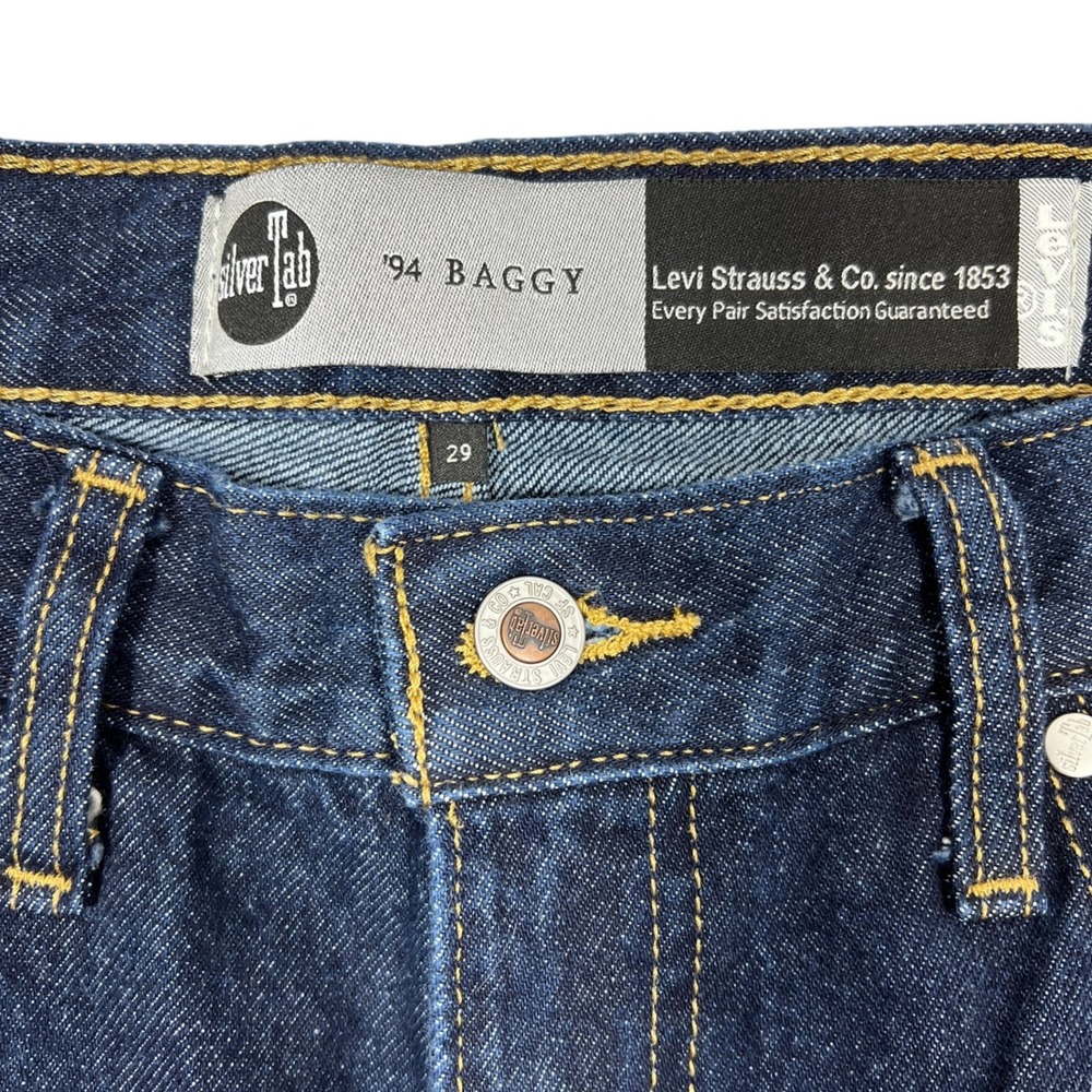 Levi's SilverTab '94 Baggy Jeans 29" Dark Wash Wide-Leg Y2K Style Retro Skater - Picture 3 of 13